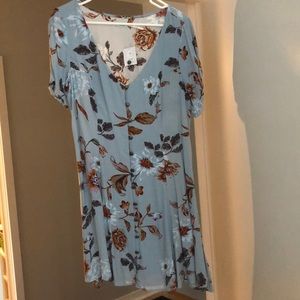 Urban Outfitters button down flower dress